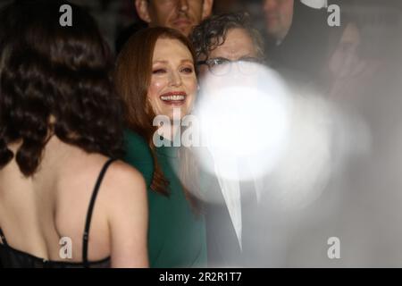 20. Mai 2023, Cannes, Cote d'Azur, Frankreich: JULIANNE MOORE nimmt am 20. Mai 2023 an der Vorführung „Mai Dezember“ während des 76. Jährlichen Filmfestivals in Cannes im Palais des Festivals in Cannes, Frankreich (Kreditbild: © Mickael Chavet/ZUMA Press Wire) TEIL. NUR REDAKTIONELLE VERWENDUNG! Nicht für den kommerziellen GEBRAUCH! Stockfoto