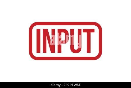 Eingangsvektor Für Gummistempeldichtung Stock Vektor