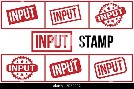 Geben Sie Den Vektor Für Den Gummistempel Ein Stock Vektor