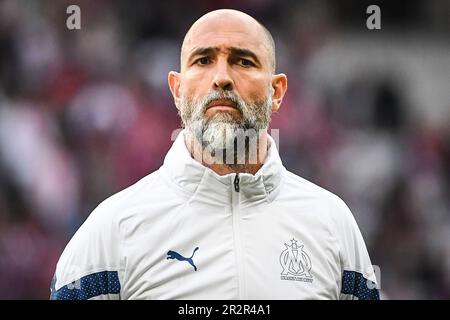 Igor TUDOR von Marseille während des Fußballspiels der französischen Meisterschaft Ligue 1 zwischen LOSC Lille und Olympique de Marseille am 20. Mai 2023 im Stadion Pierre Mauroy in Villeneuve-d'Ascq bei Lille, Frankreich - Foto: Matthieu Mirville/DPPI/LiveMedia Stockfoto