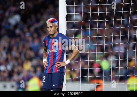 Barcelona, Spanien. 20. Mai 2023. Raphinha in Aktion beim LaLiga-Spiel zwischen dem FC Barcelona und der Real Sociedad im Spotify Camp Nou in Barcelona, Spanien. Kredit: Christian Bertrand/Alamy Live News Stockfoto