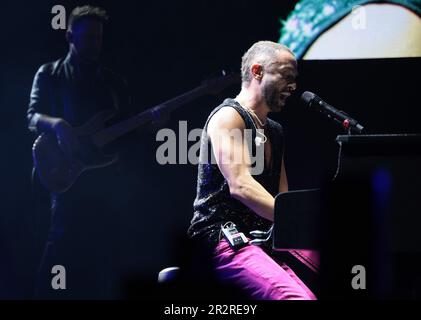 Sunrise, Usa. 20. Mai 2023. Camila tritt am Samstag, den 20. Mai 2023, in der Uforia Amor A La Musica Show in der FLA Live Arena in Sunrise, Florida auf. Foto: Gary i Rothstein/UPI Credit: UPI/Alamy Live News Stockfoto