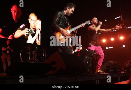 Sunrise, Usa. 20. Mai 2023. Camila tritt am Samstag, den 20. Mai 2023, in der Uforia Amor A La Musica Show in der FLA Live Arena in Sunrise, Florida auf. Foto: Gary i Rothstein/UPI Credit: UPI/Alamy Live News Stockfoto