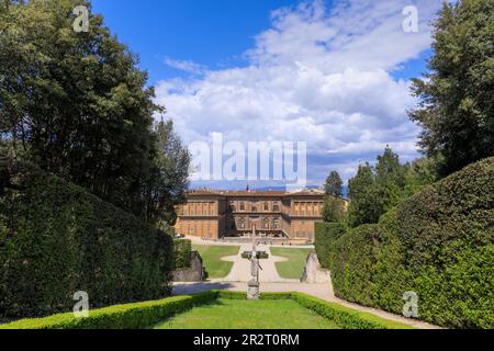 Boboli-Gärten in Florenz, direkt hinter dem Palazzo Pitti, Italien. Die Familie Medici schuf den italienischen Gartenstil, der für viele zu einem Vorbild werden sollte Stockfoto