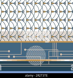 Muster für Textildesign-Vektoren Stock Vektor