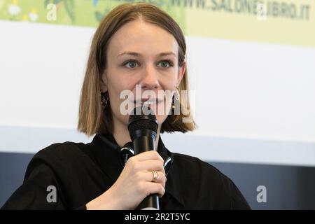 Turin, Italien. 20. Mai 2023. Elvia Wilk ist Gast des Turin-Buches 2023 Fair Credit: Marco Destefanis/Alamy Live News Stockfoto