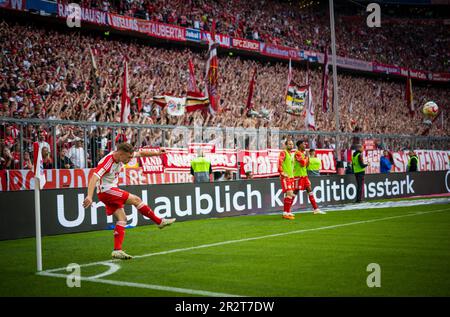 Munic, Deutschland. 20. Mai 2023. Joshua Kimmich (München) FC Bayern München - RB Leipzig 20.05.2023 Copyright (nur für journalistische Zwecke) von: Stockfoto