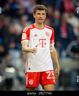 Munic, Deutschland. 20. Mai 2023. Thomas Mueller (München) FC Bayern München - RB Leipzig 20.05.2023 Copyright (nur für journalistische Ziele) von: Stockfoto