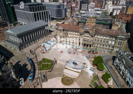 Victoria Square, Birmingham 21. Mai 2023 - Birmingham City Council House während Renovierungsarbeiten. Credit Stop Press Media/Alamy Live News Stockfoto