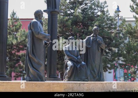 Die Ardelean School Statuary Group in Targu Mures Stockfoto