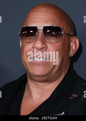 Universal City, Usa. 20. Mai 2023. UNIVERSAL CITY, LOS ANGELES, KALIFORNIEN, USA - MAI 20: Vin Diesel trifft am 20. Mai 2023 beim Charlize Theron Africa Outreach Project (CTAOP) 2023 Block Party ein, das im Backlot der Universal Studios in Universal City, Los Angeles, Kalifornien, USA stattfindet. (Foto: Xavier Collin/Image Press Agency) Kredit: Image Press Agency/Alamy Live News Stockfoto