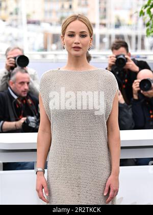 Cannes, Frankreich. 21. Mai 2023. Cannes, Frankreich. 21. Mai 2023 Jennifer Lawrence bei der Fotoaufzeichnung für Brot und Rosen, Teil des Filmfestivals 76. in Cannes, Palais des Festival. Kredit: Doug Peters/Alamy Live News Stockfoto