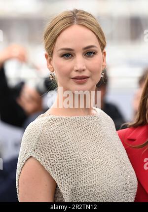 Cannes, Frankreich. 21. Mai 2023. Cannes, Frankreich. 21. Mai 2023 Jennifer Lawrence bei der Fotoaufzeichnung für Brot und Rosen, Teil des Filmfestivals 76. in Cannes, Palais des Festival. Kredit: Doug Peters/Alamy Live News Stockfoto
