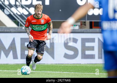 Nijmegen, Niederlande. 21. Mai 2023. NIJMEGEN, NIEDERLANDE - MAI 21: Lasse Schone von NEC Nijmegen in Aktion während des Eredivisie-Spiels zwischen NEC Nijmegen und AZ Alkmaar im Goffertstadion am 21. Mai 2023 in Nijmegen, Niederlande (Foto von Broer van den Boom/Orange Pictures). Kredit: Orange Pics BV/Alamy Live News Stockfoto