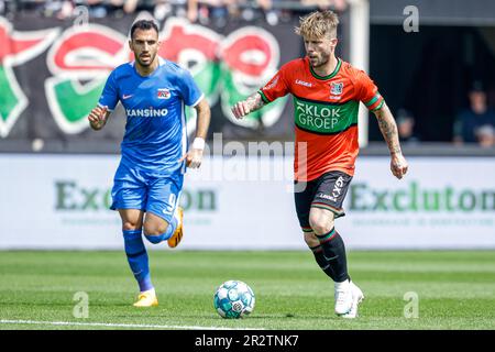 Nijmegen, Niederlande. 21. Mai 2023. NIJMEGEN, NIEDERLANDE - MAI 21: Lasse Schone von NEC Nijmegen in Aktion während des Eredivisie-Spiels zwischen NEC Nijmegen und AZ Alkmaar im Goffertstadion am 21. Mai 2023 in Nijmegen, Niederlande (Foto von Broer van den Boom/Orange Pictures). Kredit: Orange Pics BV/Alamy Live News Stockfoto