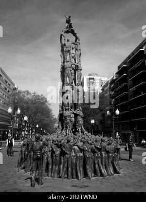 Monument als Castells in Tarragona, Spanien Stockfoto