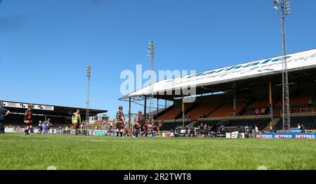 Castleford, Großbritannien. 21. Mai 2023. Allgemeiner Stadionblick *** während des Spiels zwischen Castleford und Hull FC im MEND-A-Hose Jungle, Castleford, Großbritannien, am 21. Mai 2023. Foto von Simon Hall. Nur redaktionelle Verwendung, Lizenz für kommerzielle Verwendung erforderlich. Keine Verwendung bei Wetten, Spielen oder Veröffentlichungen von Clubs/Ligen/Spielern. Kredit: UK Sports Pics Ltd/Alamy Live News Stockfoto