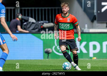 Nijmegen, Niederlande. 21. Mai 2023. NIJMEGEN, NIEDERLANDE - MAI 21: Lasse Schone von NEC Nijmegen in Aktion während des Eredivisie-Spiels zwischen NEC Nijmegen und AZ Alkmaar im Goffertstadion am 21. Mai 2023 in Nijmegen, Niederlande (Foto von Broer van den Boom/Orange Pictures). Kredit: Orange Pics BV/Alamy Live News Stockfoto