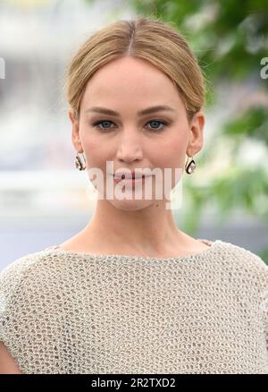 Cannes, Frankreich. 21. Mai 2023. Cannes, Frankreich. 21. Mai 2023 Jennifer Lawrence bei der Fotoaufzeichnung für Brot und Rosen, Teil des Filmfestivals 76. in Cannes, Palais des Festival. Kredit: Doug Peters/Alamy Live News Stockfoto