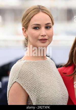 Cannes, Frankreich. 21. Mai 2023. Cannes, Frankreich. 21. Mai 2023 Jennifer Lawrence bei der Fotoaufzeichnung für Brot und Rosen, Teil des Filmfestivals 76. in Cannes, Palais des Festival. Kredit: Doug Peters/Alamy Live News Stockfoto
