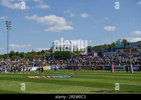 Castleford, England - 21. Mai 2023 - MEND a Hose Stadium, allgemeine Ansicht. Rugby League Betfred Challenge Cup, Castleford Tigers vs Hull FC im MEND-A-Hose Stadium, Castleford, Großbritannien Kredit: Dean Williams/Alamy Live News Stockfoto