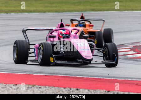 21. Mai 2023; Circuit de Barcelona-Catalunya, Barcelona, Katalonien, Spanien: 6 Stunden Barcelona, Tag 2; Abbi Pulling (GBR) mit der Rodin Carlin Formel 1 Academy Tatuus Automobili Stockfoto