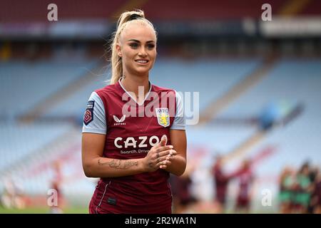 Birmingham, Großbritannien. 21. Mai 2023 Alisha Lehmann von Aston Villa während des Women's Super League-Spiels zwischen Aston Villa und Liverpool im Villa Park in Birmingham am 21. Mai 2023. Dieses Bild darf nur zu redaktionellen Zwecken verwendet werden. Nur redaktionelle Verwendung. Kredit: Ashley Crowden/Alamy Live News Stockfoto