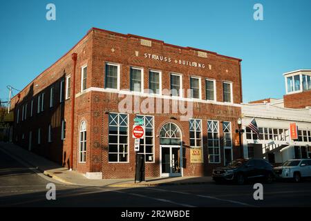 Das Strauss-Gebäude in Bristol, Virginia Stockfoto