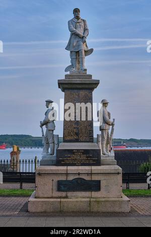 War Memorial in Milford Haven, Pembrokeshire Stockfoto