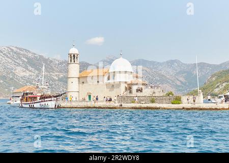 Risan, Montenegro, bekannt für sein Mosaik aus der Römerzeit, das über zweitausend Jahre alt ist Stockfoto