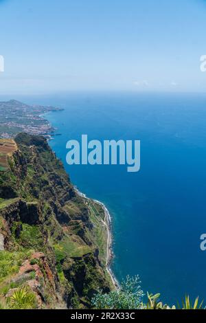 Cabo Gyro, die zweithöchste Klippe der Welt (580 Meter). madeira, portugal Stockfoto