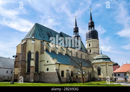 St. Nikolaus-Kathedrale, Trnava, slowakische republik. Religiöse Architektur. Reiseziel. Stockfoto
