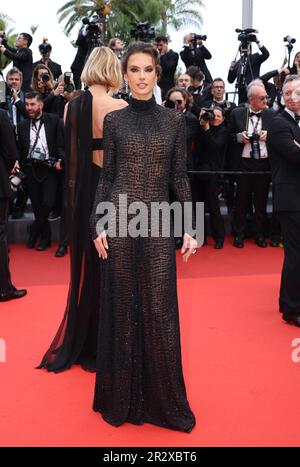 Cannes, Frankreich. 21. Mai 2023. Alessandra Ambrosio besucht den roten Teppich „Killers of the Flower Moon“ beim 76. Jährlichen Filmfestival in Cannes im Palais des Festivals am 20. Mai 2023 in Cannes, Frankreich. Foto: DGP/imageSPACE/MediaPunch Credit: MediaPunch Inc/Alamy Live News Stockfoto