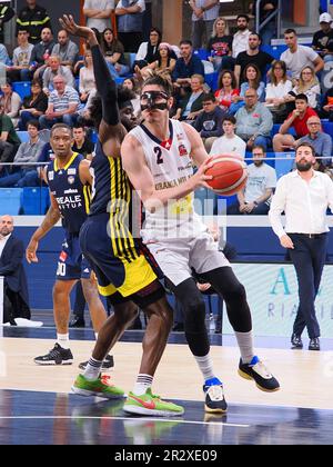 Mailand, Italien. 21. Mai 2023. Giorgio Piunti (Urania Milano) während des Playoff-Spiels 4 - Urania Milano vs reale Mutua Basket Torino, italienische Basketball-Serie A2 Männer Championship in Mailand, Italien, Mai 21 2023 Kredit: Independent Photo Agency/Alamy Live News Stockfoto