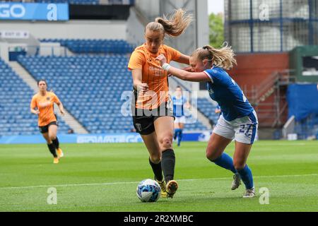 Glasgow, Großbritannien. 21. Mai 2023. Glasgow City gewann mit einem Tor und Laura Davidson (Glasgow City, 14) erzielte die Meisterschaft und den schottischen Titel 16. Das Endspiel der Rangers 0 - 1 Glasgow City erhielt den Titel von Rangers, den vorherigen Champions. Das Tor, das in der Verlängerung erzielt wurde, reichte aus, um Celtic, die bei Parkhead mit Herz spielte und 2 - 0 gewann, daran zu hindern, sie in der Liga zu überholen. Kredit: Findlay/Alamy Live News Stockfoto