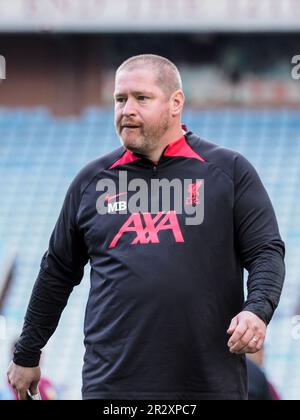 Birmingham, Großbritannien. 21. Mai 2023. Birmingham, England, Mai 21. 2023: Cheftrainer von Liverpool Matt Beard zur Vollzeit des Barclays FA Womens Super League-Spiels zwischen Aston Villa und Liverpool im Villa Park in Birmingham, England (Natalie Mincher/SPP) Gutschrift: SPP Sport Press Photo. Alamy Live News Stockfoto