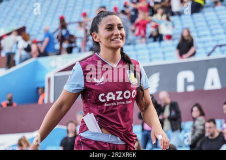 Birmingham, Großbritannien. 21. Mai 2023. Birmingham, England, Mai 21. 2023: Mayumi Pacheco (33 Aston Villa) zur Vollzeit des Barclays FA Womens Super League-Spiels zwischen Aston Villa und Liverpool im Villa Park in Birmingham, England (Natalie Mincher/SPP) Guthaben: SPP Sport Press Photo. Alamy Live News Stockfoto