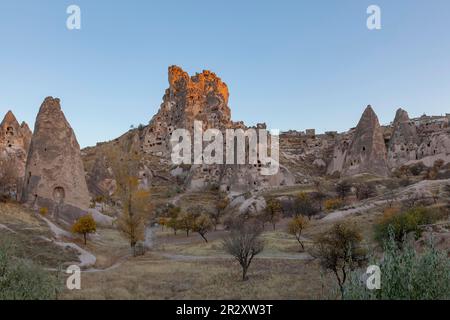 Kappadokien - Blick auf Uchisar Stockfoto