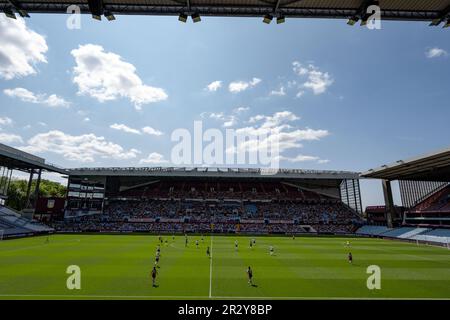 Birmingham, Großbritannien. 21. Mai 2023 Ein allgemeiner Überblick über das Spiel während des WomenÕs Super League-Spiels zwischen Aston Villa und Liverpool im Villa Park in Birmingham am 21. Mai 2023. Dieses Bild darf nur zu redaktionellen Zwecken verwendet werden. Nur redaktionelle Verwendung. Kredit: Ashley Crowden/Alamy Live News Stockfoto