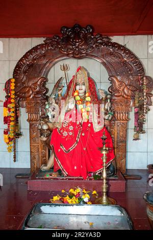 Shiva, Indischer Ozean, Gott von Hindi, Mauritius Eswarwarath Shiv Jyotir Lingum Tempel, Heiliger Hindu See Ganga Talao, Grand Bassin, Mauritius Stockfoto