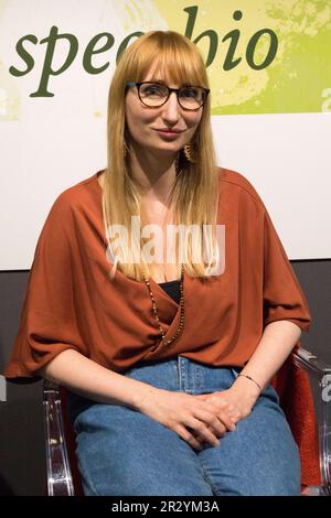 Turin, Italien. 21. Mai 2023. Schriftstellerin Margo Rejmer ist Gast der Turin Buchmesse 2023. Kredit: Marco Destefanis/Alamy Live News Stockfoto