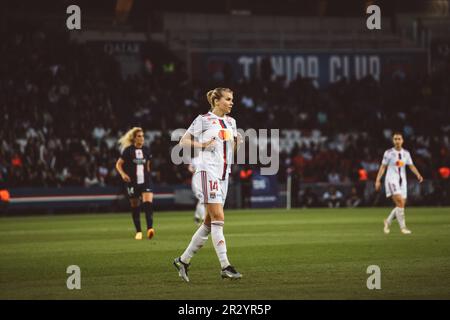 Lyon, Frankreich. 21. Mai 2023. Ada Hegerberg (14) von OL in Aktion während des Spiels Arkema D1 zwischen Paris Saint-Germain und Olympique Lyonnais im Parc des Princes in Paris, Frankreich. (Pauline FIGUET/SPP) Kredit: SPP Sport Press Photo. Alamy Live News Stockfoto
