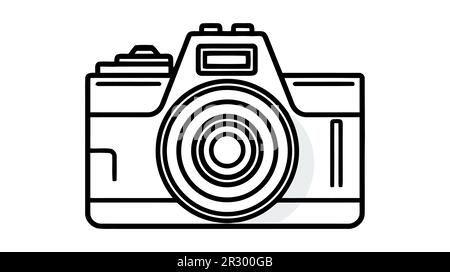 Symbol Kamera, Foto Kamera Vektor isoliert. Moderne, einfache Schnappschuss Fotografie unterzeichnen. Stock Vektor