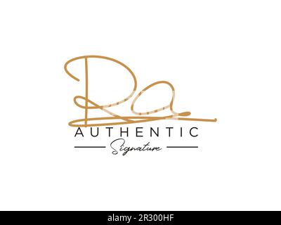 RO Signature Logo Template Vector. Stock Vektor