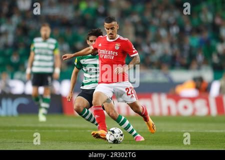 Lissabon, Portugal. 21. Mai 2023. Chiquinho (Benfica) Fußball : Portugal "Liga Portugal bwin" Spiel zwischen Sporting Clube de Portugal 2-2 SL Benfica im Estadio Jose Alvalade in Lissabon, Portugal . Kredit: Mutsu Kawamori/AFLO/Alamy Live News Stockfoto
