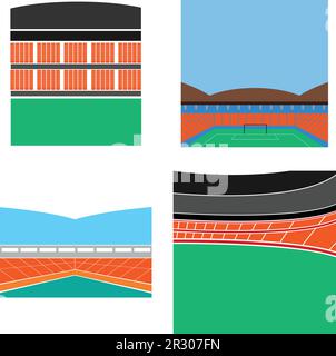 vektordesign für stadion-Ikone Stock Vektor