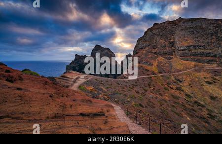 Gorilla Rock in da Ponta de Sao Lourenco auf Madeira Island Stockfoto