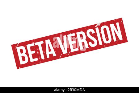 Beta-Version: Vektor Für Gummistempeldichtung Stock Vektor