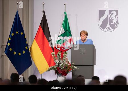 Köln, Deutschland. 16. Mai 2023. Ehemalige Bundeskanzlerin Angela Merkel, Köln, Verleihung des Landespreises Nordrhein-Westfalen an die ehemalige Bundeskanzlerin Dr. Angela Merkel, 16. Mai 2023, Flora Köln. Kredit: dpa/Alamy Live News Stockfoto