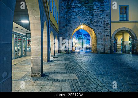 COBURG, BAYERN, DEUTSCHLAND - CIRCA MAI 2023: Der Spitaltor von Coburg, Deutschland Stockfoto